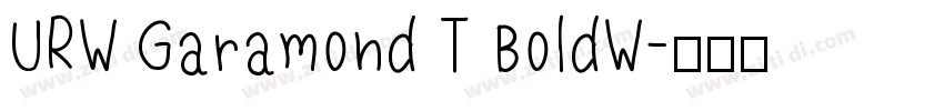 URW Garamond T BoldW字体转换